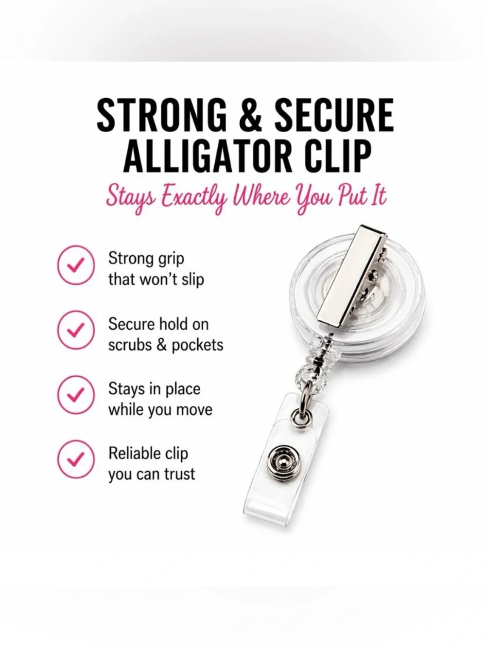 Pink Owl Badge Reel - Cute Retractable ID Holder so cute.